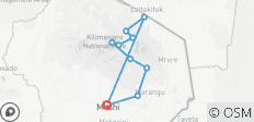 Beklim de Kilimanjaro tijdens de Afrikaanse zonsopgang: de Rongai-route, 5 dagen - 10 bestemmingen