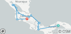 Panama, Costa Rica & Nicaragua: hoogtepunten - 17 bestemmingen
