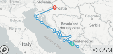 Kroatien im Detail: Dubrovnik → Zagreb (2028) - 22 Destinationen