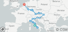 Iconic Italy with Magnificent Europe Rome → Amsterdam (2028) - 41 destinations