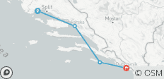 Mini One-Way Classic Cruise | Trogir- Dubrovnik (2 nights) - 5 destinations