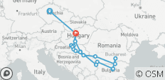 Das Beste des Balkans mit Prag - Prag → Budapest (2028) - 19 Destinationen