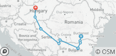 Legends of the Balkans Boekarest → Boedapest (2028) - 11 bestemmingen