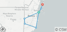 Circuit touristique de 8 jours au Belize - 7 destinations