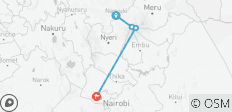 5 Days Mount Kenya Trekking Sirimon down Sirimon - 6 destinations