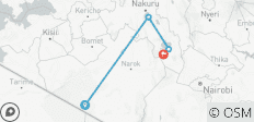 5 Days Masai Mara - Lake Nakuru - Lake Naivasha Hells Gates Budget Safari - 4 destinations