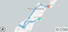 De 18 a 35 años: Lo imprescindible de Nueva Zelanda: Isla del Sur (de Christchurch a Wellington) - 18 destinos