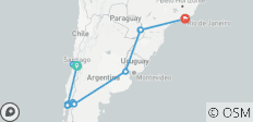 Chili & Noord-Patagonië uitgebreid, inclusief de Iguassú-watervallen en Rio - 20 bestemmingen