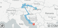 Las joyas del Adriático y del Danubio: de Budapest a Dubrovnik, 2026 y 2028 (15 días) (2028) - 25 destinos