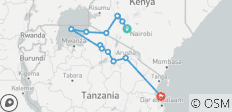 Avontuur in Kenia en Tanzania – 14 dagen - 16 bestemmingen
