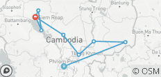 12 Tage - Wo Kambodschas Kulturerbe auf Abenteuer trifft - 11 Destinationen