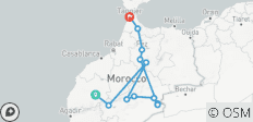 Desde Marrakech: excursión privada de 5 días a Tánger pasando por el desierto de Merzouga y Chefchaouen - 13 destinos
