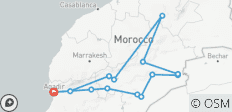 Au départ d\'Agadir : 4 jours d\'excursion privée dans le désert à Zagora et Merzouga - 14 destinations