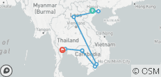2-week Vietnam, Laos, Cambodia and Thailand Tour - 9 destinations