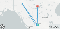 Circuit hivernal de 8 jours dans les Rocheuses canadiennes et à Yellowknife pour admirer les aurores boréales | De Calgary à Yellowknife – Banff, Lake Louise - 10 destinations
