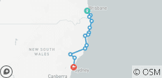 Aventure de Brisbane à Sydney - 14 destinations