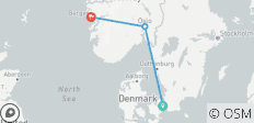 La Scandinavie pittoresque : capitales, fjords et le chemin de fer panoramique de Flåm, avec des séjours en hôtels 4 étoiles - 3 destinations