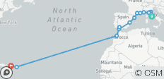 Mediterranean to Caribbean Sojourn San Juan to Rome (Civitavecchia) - 22 destinations