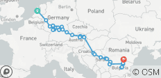 De ultieme reis door Europa (2028) (van Amsterdam naar Boekarest, 2028) - 33 bestemmingen