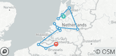 Tulips & Windmills (2028, Amsterdam to Antwerp) - 12 destinations