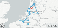 Tulips & Windmills (2028) (Antwerp to Amsterdam, 2028) - 13 destinations