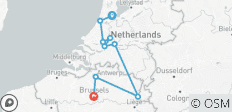 Holland & Belgium at Tulip Time (2028, Amsterdam to Brussels) - 9 destinations