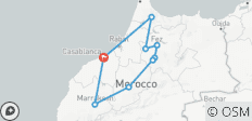 Viaje de 7 días por Marruecos desde Casablanca: Chefchaouen, Fez y Marrakech - 9 destinos