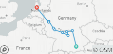 Reflexionen des Rheins und des Mains - München → Amsterdam (2028) - 10 Destinationen