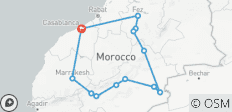Viaje de 9 días por Marruecos desde Casablanca: las ciudades imperiales y el desierto del Sáhara - 15 destinos
