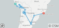 Points forts de l\'Amérique du Sud (57 destinations) - 57 destinations