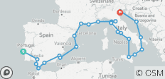 Découverte de l\'Adriatique et de la Méditerranée : de Lisbonne à Venise (Chioggia) - 31 destinations