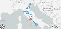 L\'essentiel de l\'Italie en 11 jours : Rome, Venise, la Toscane, Pompéi et la côte de Sorrente - 15 destinations