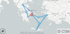 Greek Spotlight with Cruise - Small Group (Small Groups, Start Athens, End Athens, With 3 Days Cruise, Moderate C Cabin) - 12 destinations