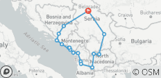 Höhepunkte des Balkans (mehrere Länder) - 17 Destinationen