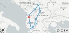 Ruta por los Balcanes: 5 días en Albania, Macedonia del Norte y Kosovo - 11 destinos