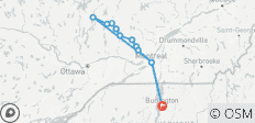 Circuit à vélo de 6 jours sur la « P\'tit Train du Nord », la piste cyclable emblématique du Québec - 12 destinations