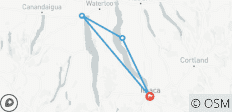 Ruta ciclista panorámica de 6 días por los Finger Lakes - 4 destinos