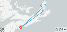 Circuit cycliste de 6 jours sur la route Cabot Trail, le long de la côte de la Nouvelle-Écosse - 6 destinations