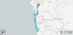 7-Day Portuguese Camino Porto to Santiago Bike Tour - 15 destinations