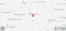 7 Tage Radtour auf dem Katy Trail in Missouri - Entdecken Sie malerische Landschaften - 1 Destination