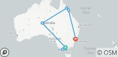Les icônes de l\'Australie (Circuit Intra Tour « Air Icons Of Australia ») - 17 destinations