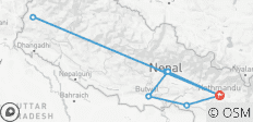 Le Népal en bref : 9 jours de culture, de panoramas himalayens et d\'aventures dans la nature - 10 destinations