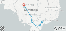 Die Wasserstraßen des Mekong und die Tempel von Angkor: 8-tägige Expedition von Vietnam nach Kambodscha - 10 Destinationen