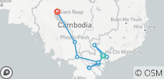 Die große Mekong-Wasserstraße & Angkor-Odyssee: 10-tägige Entdeckungsreise durch Vietnam und Kambodscha - 14 Destinationen