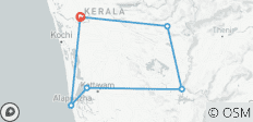 Das Beste von Indien: Kerala-Rundreise mit Hausboot – 7 Tage (Auswahl an 3★-, 4★- und 5★-Hotels) - 6 Destinationen