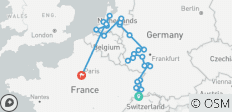 Romantic Rhine & Moselle with Paris - 26 destinations