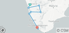 „Das Beste von Kerala“-Reise, Indien – 9 Tage mit Hausboot (Auswahl an 3★-, 4★- und 5★-Hotels) - 8 Destinationen