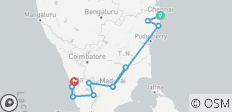10-tägige Südindien-Reise mit Hausboot in Kerala und Backwaters (Auswahl an 3★-, 4★- und 5★-Hotels) - 11 Destinationen