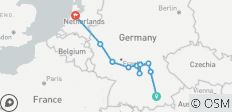 Hoogtepunten van de Rijn en de Main met een nieuwjaarscruise München → Amsterdam (2026) - 10 bestemmingen