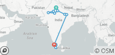 Circuit de 25 jours « L\'Inde incroyable » : faune sauvage, Triangle d\'Or, Varanasi et Kerala avec séjour en péniche (options d\'hôtels 3★, 4★ et 5★) - 15 destinations